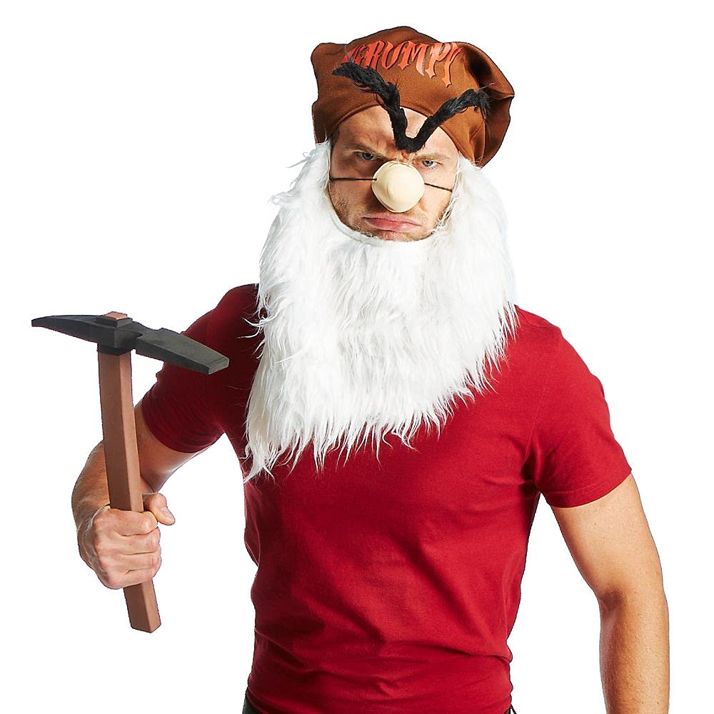 Disney Grumpy Costume Accessory Set for Adults – Snow White and the Seven Dwarfs, Multicolored