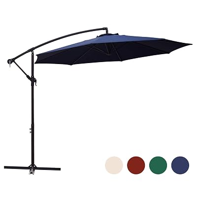 kingyes 10ft patio offset cantilever umbrella cover Formosa Covers Hanging 8 Rib Replacement Canopy A wonderful solution for any leisure time outside under bright Sunshine 10 ft Round Patio Cantilever