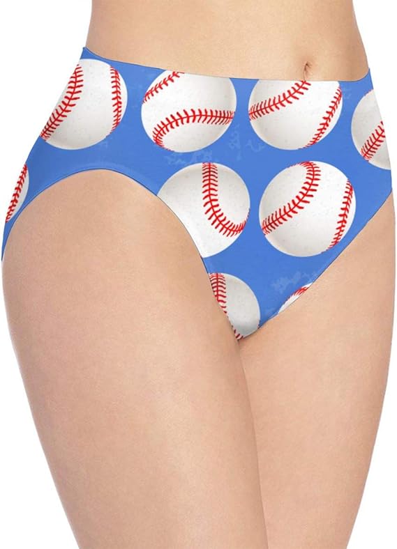 Womens Underwear Baseball Balls Background Personalized