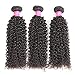 ISEE Hair Virgin Malaysian Deep Curly Jerry Curly Human Hair One Bundles,100% Unprocessed Human Hair Extensions Natural Black Can Be Dyed (14'')
