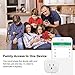 Wifi Outlet Plug, Tonbux Smart Home Outlet Plug Compatible with Alexa Mini 2 Pack, Outlet Switch Wireless with Remote Control, No Hub Required, Android/IOS