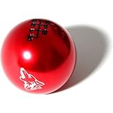 Coyote Badge Shop - 6-Speed Shift Knob - Coyote Logos for 2015+ Ford Mustang (Red)