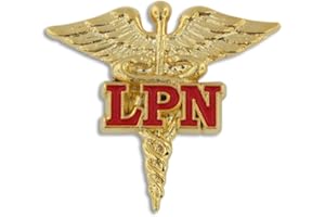 PinMart Caduceus Enamel Lapel Pin
