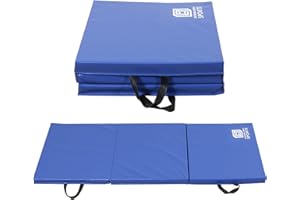 Modern-Depo Gymnastics Mat Tri-Fold 6'X2'X2" Thick With Handle, Waterproof Cover, 100% EPE Core