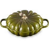 Le Creuset Enameled Cast Iron Signature Pumpkin Braiser, 2.75 qt., Olive