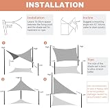 AXT SHADE Sun Shade Sail Waterproof 2.5x3m Rectangle Terracotta UV Block view 5