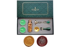 Fancy Letters N Wax Seal Stamp Set, YOSENLING European Style Wax Seal Stamp Kit Gift Box Set, Vintage Personalized Wax Seal S