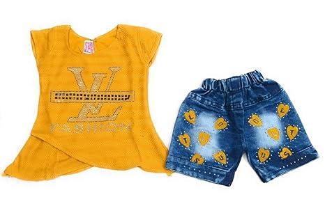 party wear jeans top for baby girl