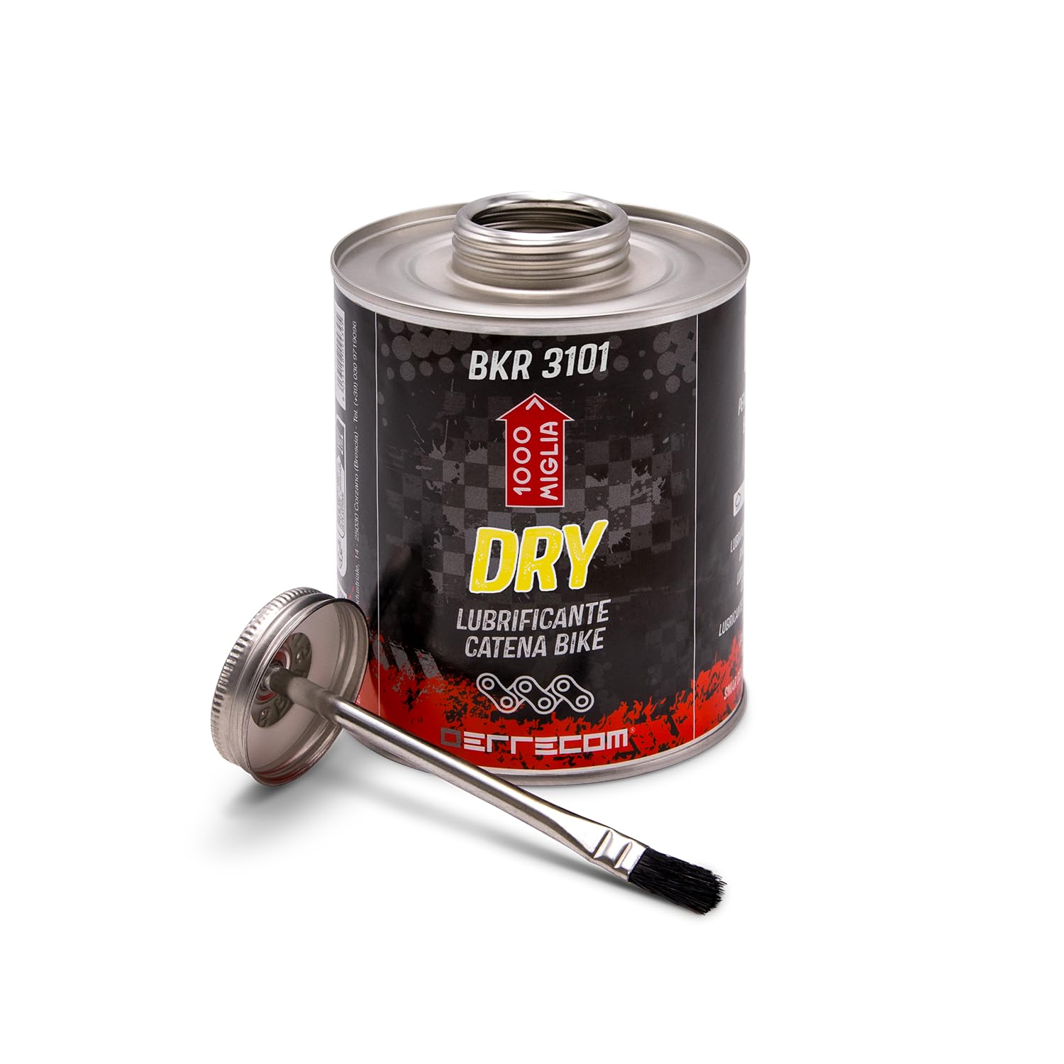 Errecom 1000 Miglia BKR 3101-900 ml Can, Dry Lube Bike Chain, for Dry and Dusty Weather Conditions, Brush included