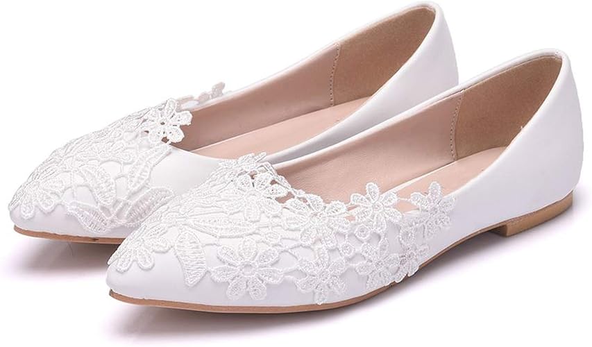 Zapatos blancos de piso Clearance