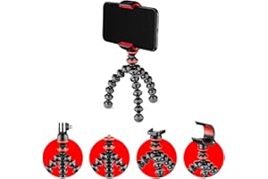 JOBY GorillaPod Starter Kit, Versatile Mini Flexible Tripod with Universal Smartphone Clamp, GoPro Mount, Torch Light Mount, Quick Release Plate, Universally Compatible, Watch FIFA World Cup