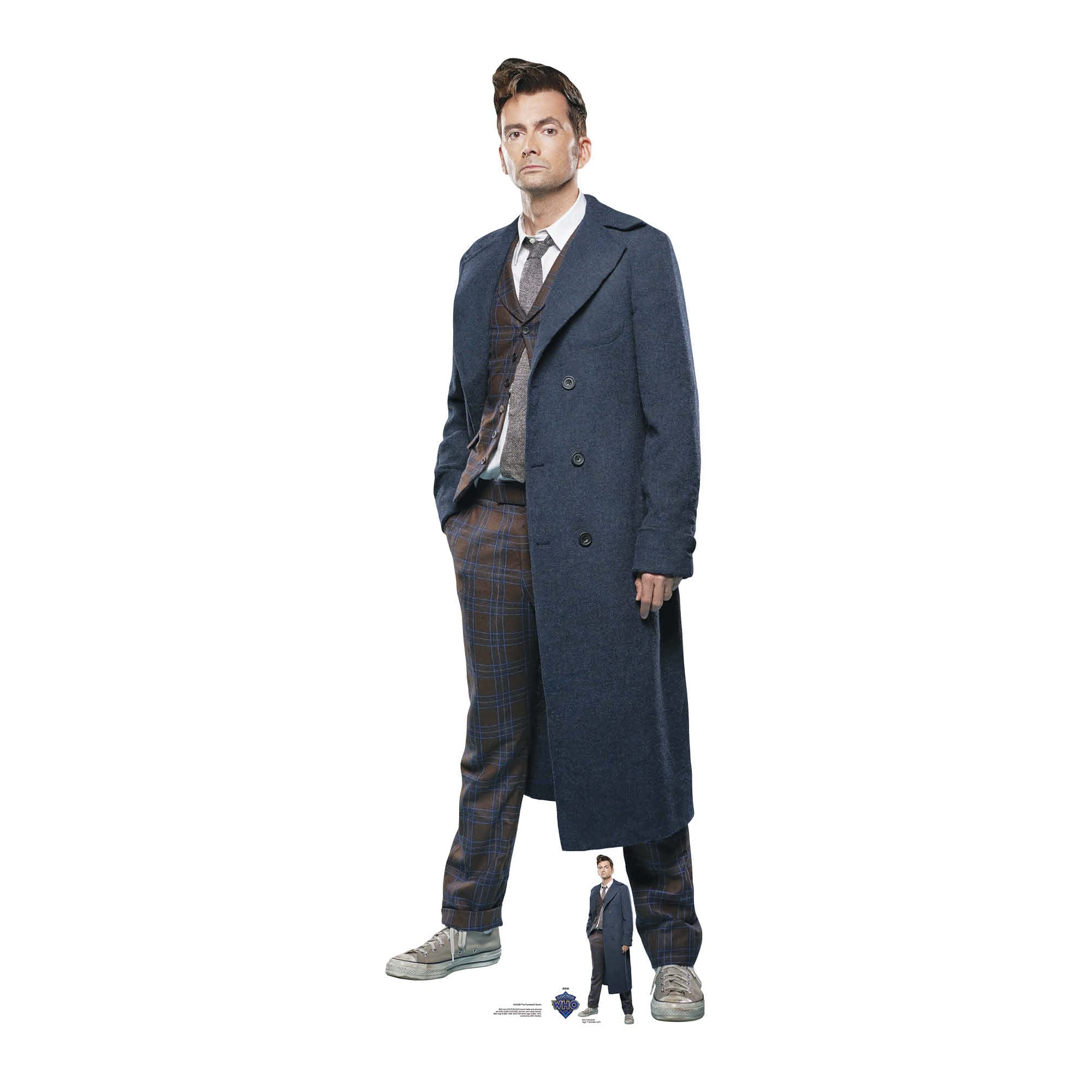Star Cutouts SC4206 Tenth Doctor David Tennant Lifesize Doctor Who Cardboard Cutout – Iconic Doctor Display for Whovians, Parties & Collectors