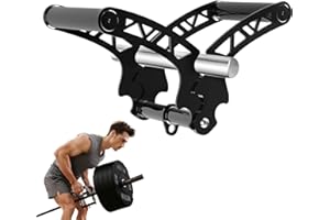 Fitarc Adjustable Width T Bar Row Handle,Landmine Attachment for Barbell,U Clips Gym Landmine Handle V Bar Attachment Exercise for Back,Arm,Shoulder