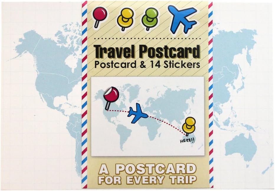 SUCK UK World Travel Postcard