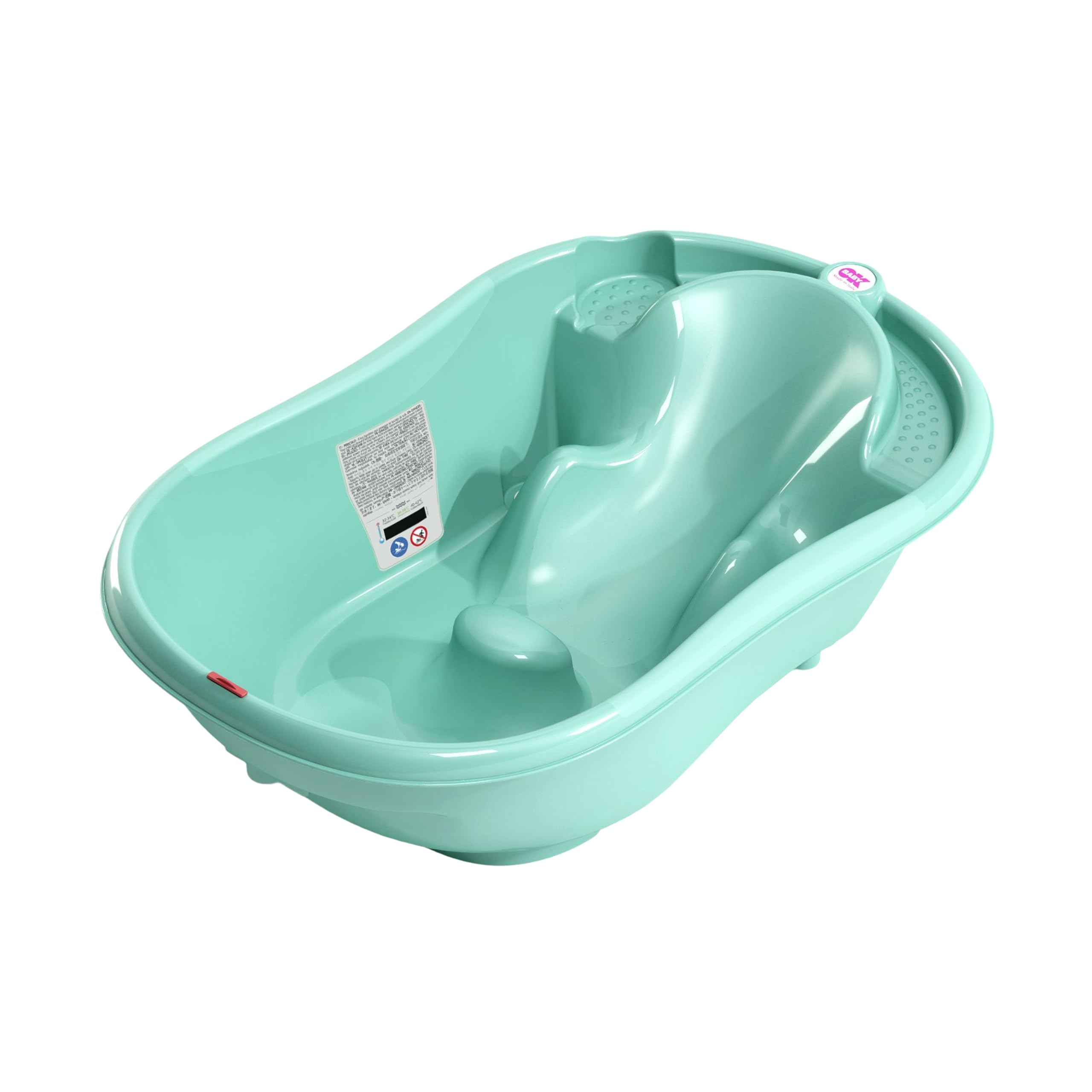 OKBABY Onda - Ergonomic Bath Tub for Baby Bathing 0-12 Months - Turquoise