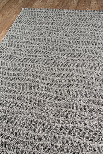 Novogratz Villa Collection Emilia Indooroutdoor Area Rug 67" X 96" Grey
