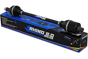 SuperATV Heavy Duty Rhino 2.0 Front Axle for 2019+ Can-Am Defender HD 10 XMR/MAX HD 10 XMR, Front Axle, 25% Stronger Than Stock, Replaces OE 705402420, Made with 4340 Chromoly Steel, See Fitment