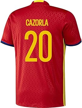 Amazon Co Jp Adidas Cazorla Spain Home Jersey Uefa Euro 16 Youth サッカーユニフォーム スペイン ホーム用 カソルラ 背番号 16 ジュニア向け スポーツ アウトドア