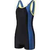 J.E Sterguard Athletic Girls' One Piece Swimsuits Girls Bathing Suits Pro for Practice Black Girl Swimsuit Size 6-16 1880-HP