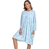 JASROTAO Women’s Plus Size Nightgowns Oversized Sleep Tshirts Dress Nightgown Short Sleeves Sleepwear Fit S-5XL
