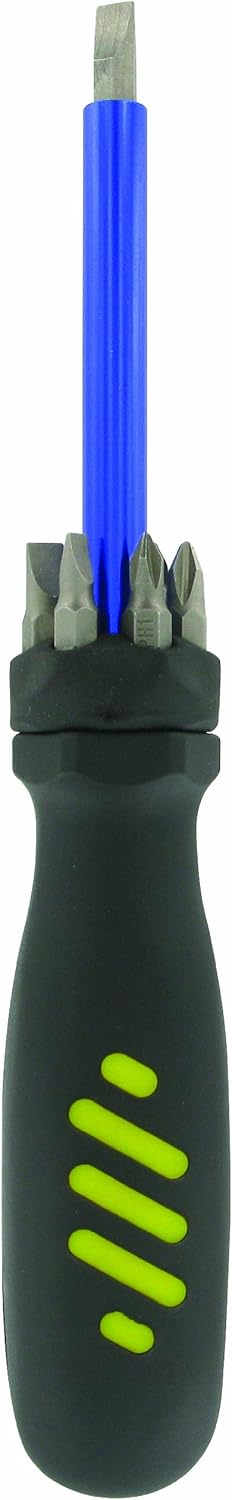 Silverline Multi-Bit Screwdriver with Telescopic Pick-Up Magnet 7 Driver Bits (250547)