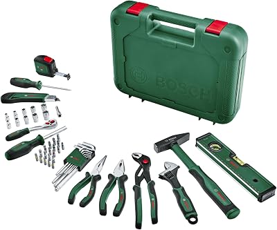 Handwerkzeug-Set Advanced, 52-teilig (Set mit hochwertigen Werkzeugen für erfahrene Heimwerker; lange Lebensdauer; hochwertige Materialien; ergonomisches Design)