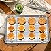 Baking Sheets 2 Pieces with A Rack, HKJ Chef Cookie Sheets and Nonstick Cooling Rack & Stainless Steel Baking Pans & Toaster Oven Tray Pan, Rectangle Size 12.5 x 10 x 1 inch & Non Toxic