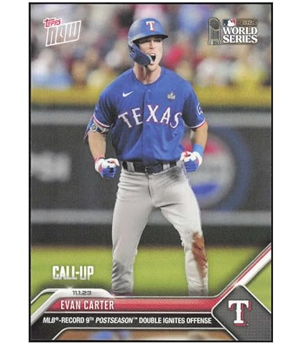 Amazon.com: TEXAS RANGERS WS CHAMPS 2023 Topps NOW #1078