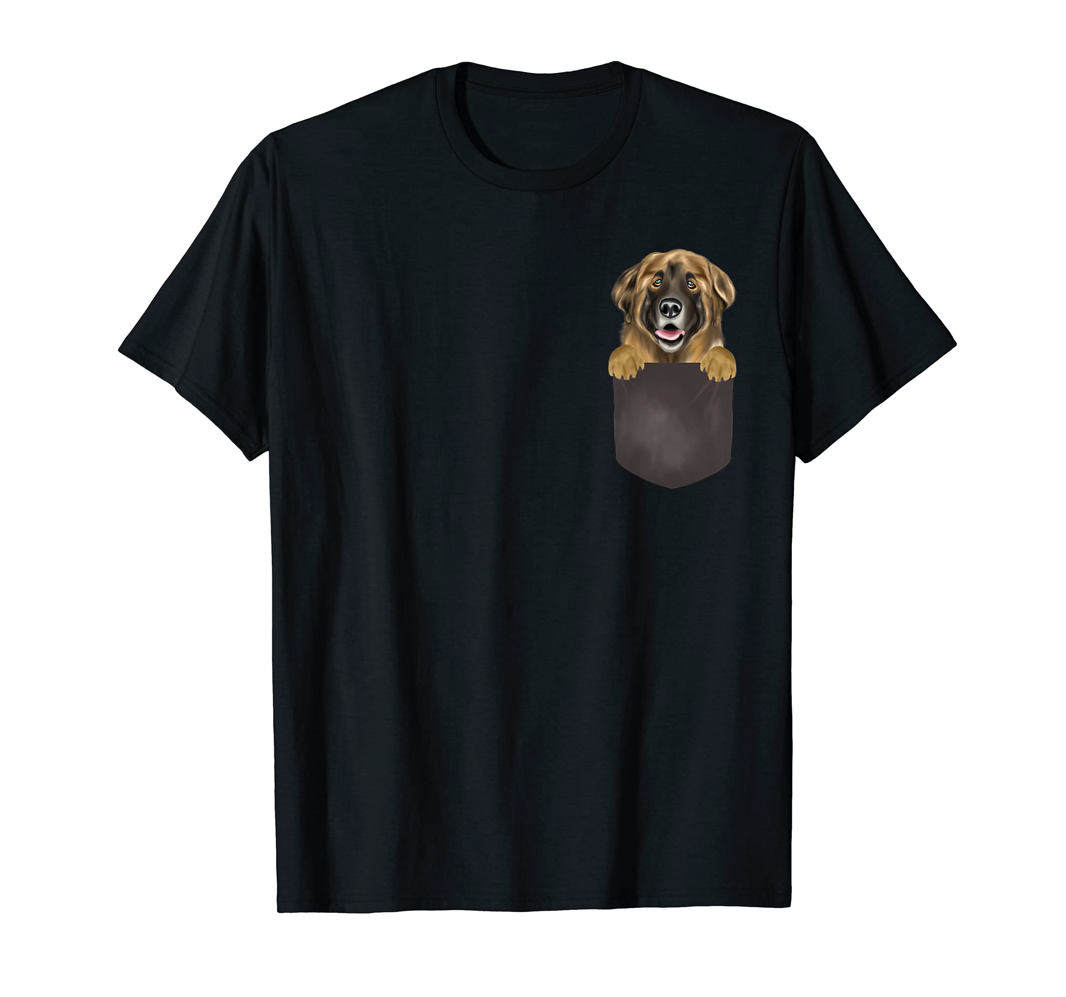 Dog In Pocket Funny Dog Lover Leonberger T-Shirt