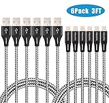 AASAMA Lightning Cable, 3 Feet Certified Nylon Braided iPhone Charger Cord for iPhone, iPad and iPod (5 Pack)