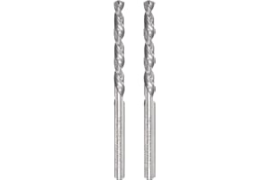 uxcell Solid Carbide Twist Drill Bits 3mm, Metric Left Hand Spiral Flutes Straight Shank Tungsten Steel Drilling Tool for Sta