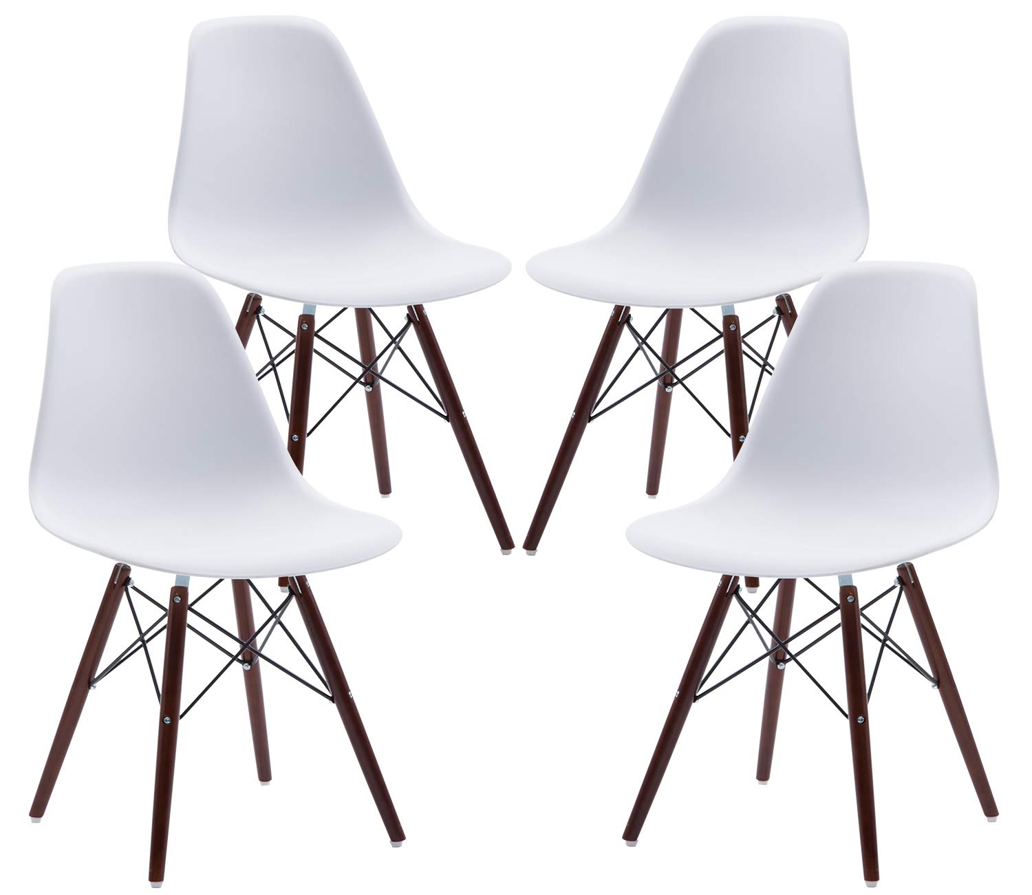Phoenix Home Kenitra Contemporary Plastic Dining Chair Bone White