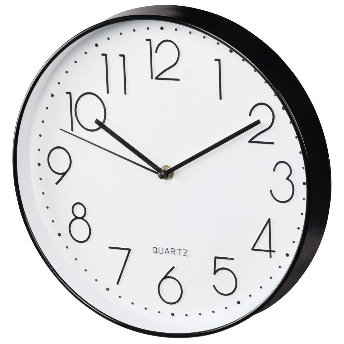 Hama "Elegance Wall Clock, diameter 30 cm, quiet, black/white