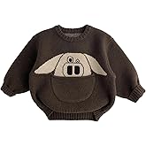 Cherie Kids 100% Cotton 1-5T Pouch Pocket Knit Toddler Baby Boy Girl Unisex Pullover Sweater Outfits Fall Winter Spring