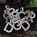 GUCY Hip Hop Jewelry Tennis Letters Pendant Chain Iced out CZ Lab Diamond Letter Chains Custom Necklace Name for Men Women(Gold D, 24)