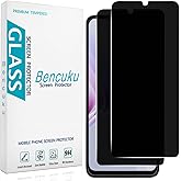Bencuku (2 Pack) Privacy Screen Protector for T-Mobile Revvl 6 Pro 5G Anti Spy Tempered Glass, Anti Scratch, Bubble Free