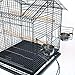 Bird Parrot Cage with Stand Cockatiel Amazon African Grey Caique Conure, 20 X 20 X 57 1/2″ h