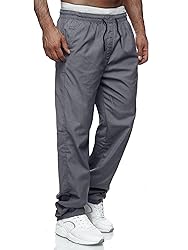 Comdecevis Mens Casual Cargo Pants Drawstring