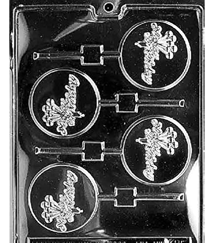Happy Birthday Chocolate Mold - Lollipop Candy Making Kit With Professional Instructions