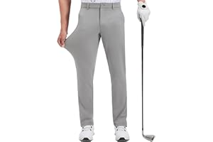 QPNGRP Men's Golf Pants 29"/31"/33" Inseam Stretch Casual Work Dress Pants