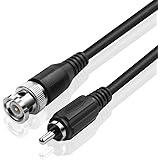 TNP BNC to RCA Adapter Cable (6FT) - BNC Male To RCA Male RG59U 75 ohm Coaxial Composite Video Connector Jack Converter Adaptor Composite Video Cable