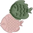 Coomazy 2-Pack Silicone Slow Feeder Cat Bowl - Anti-Choke, Non-Slip, Dishwasher-Safe, Ideal for Dry & Wet Food