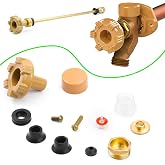 Sporthfish RK-17MH Outdoor Faucet Repair Kit for Woodford Model 17 Outside Faucets Parts Include Wheel Metal Handle Screws Packing Nut Washer Valve Seat Rubber and Vacuum Breaker Float Kits, 12PCS Set