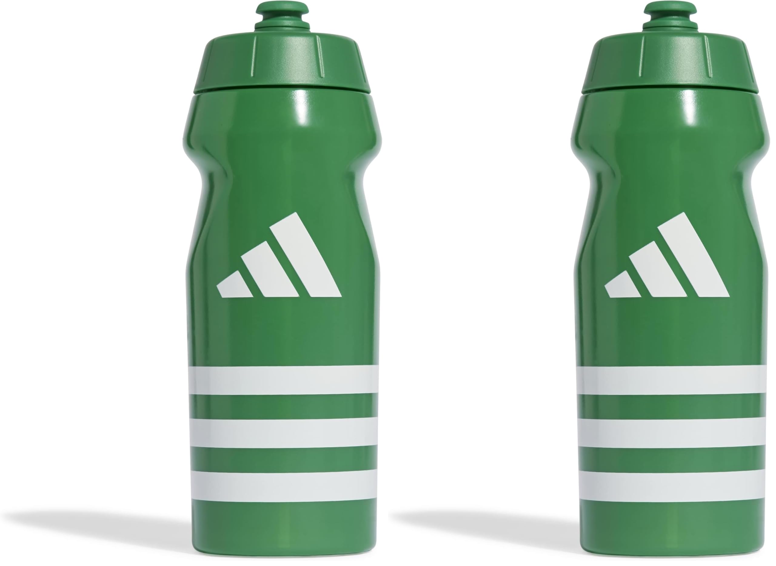 adidas Unisex TIRO Bottle 0.5 Litre, Team Green/White, One Size (Packung mit 2)