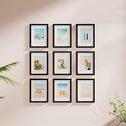 Vittanly 8.5x11 Picture Frame, Engineered Wood with