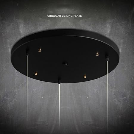 Diy Pendant Light Circular Ceiling Plate 35cm Black Amazon Com