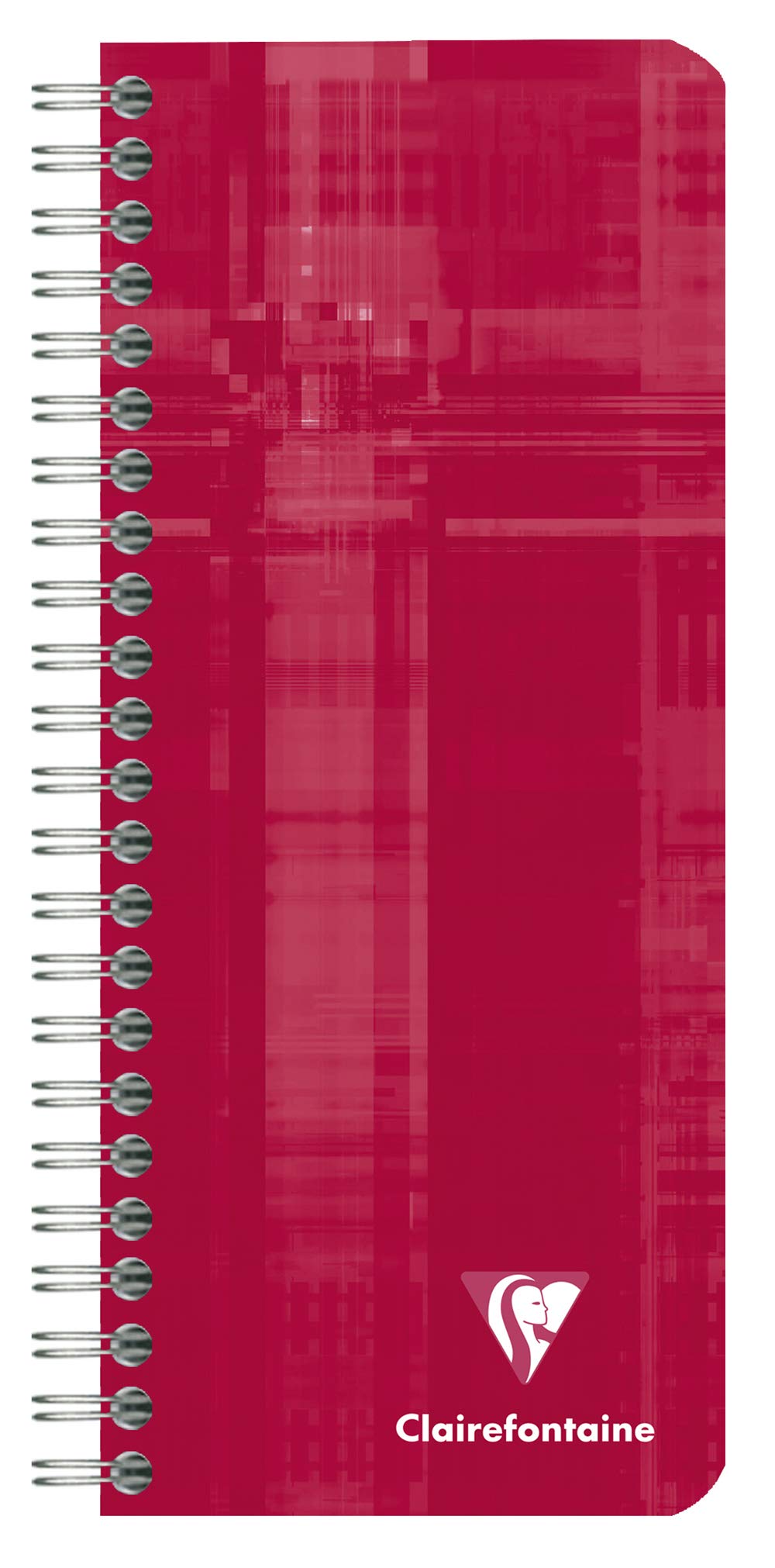 Clairefontaine 8672C - Set of 5 Spiral Notebooks - Size: 8.5x20 cm - 180 Small Squares Pages - 90 g White Paper - Laminated Card Cover - Random Colours