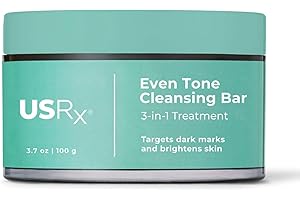 Urban Skin Rx® Even Tone Cleansing Bar | 3-in-1 Daily Cleanser, Exfoliator, and Brightening Mask Helps Diminish Uneven Skin Tone, Formulated with Kojic Acid, Azelaic Acid, and Niacinamide | 3.7 Oz