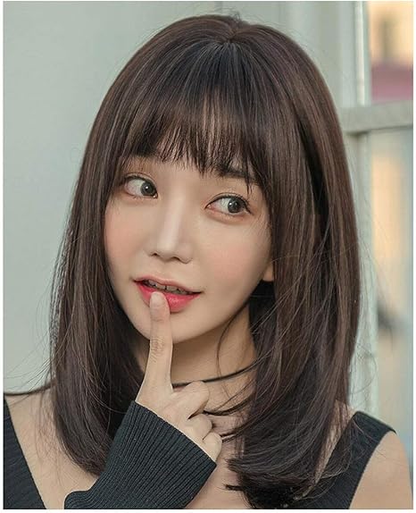 Amazon Co Jp かつら レディース 小顔効果 自然 前髪 耐熱 巻き髪 可愛い 写真用 結婚式 仮装 色 2 サイズ Onesize ホーム キッチン