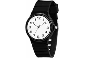 TENOCK Kids Analog Watch, 30M Waterproof, Thin Dial kids Watch, Easy to Read Children's Watch, Simple Sports Watch for Boys, Girls and Teenagers, for Ages 5-15 Present Easter Children's Day Christmas Day